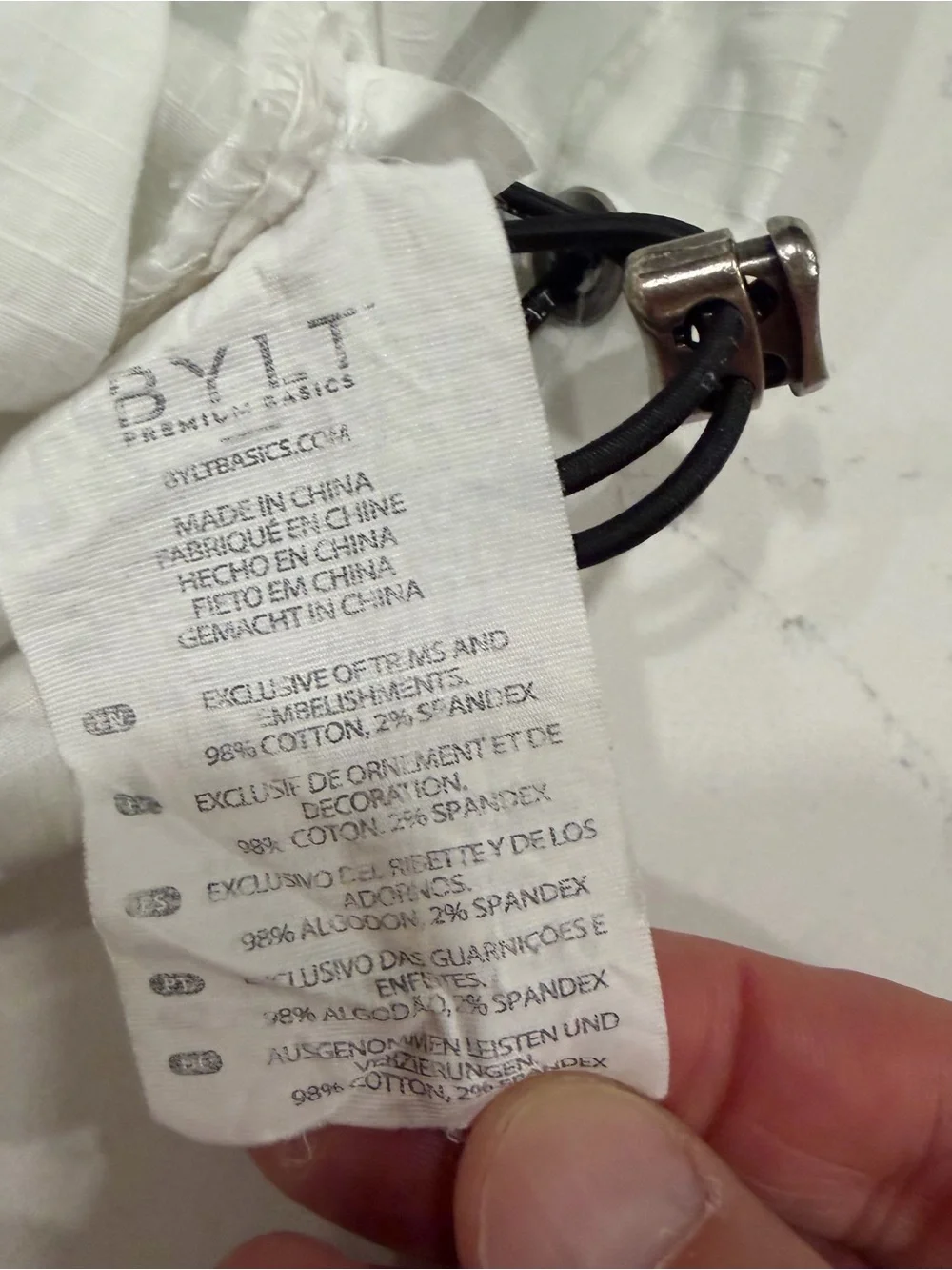 Bylt Basics Men’s White Division Anorak Pullover Large